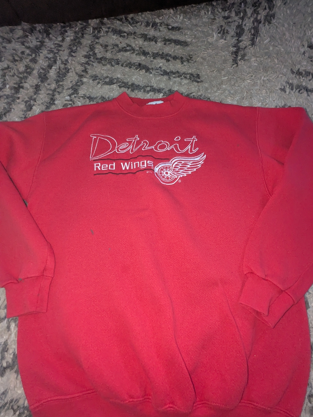Detroit Red Wings Red Crewneck Sweatshirt